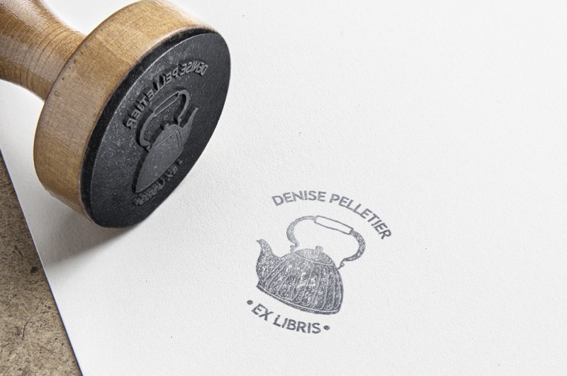 Tampon Ex Libris Théière