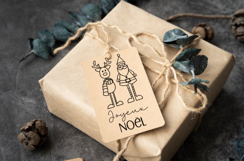 Carte et enveloppe cadeau - Joyeux Noël - Ne pas ouvrir avant Noël