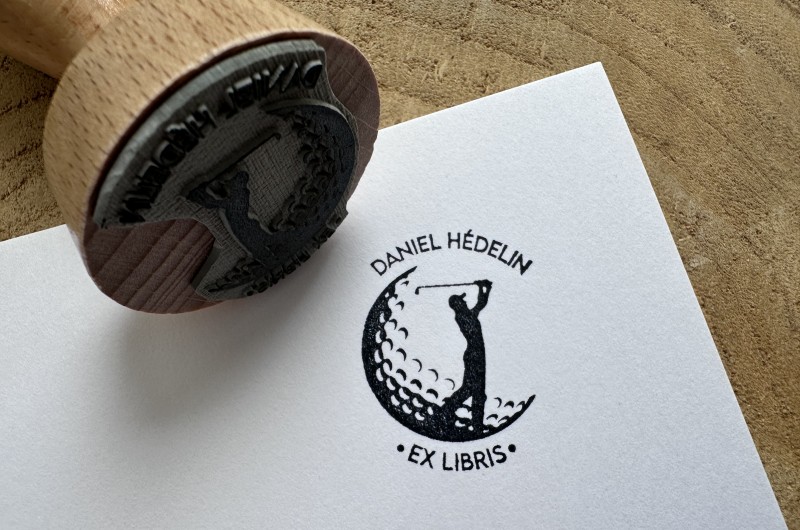 Tampon Ex Libris Golf