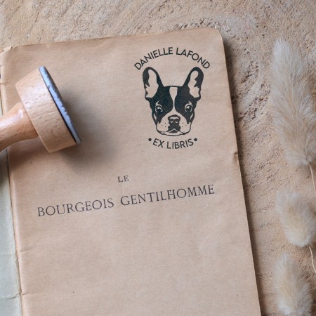 Tampon Chien personnalisé - Bouledogue français