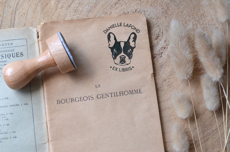 Tampon Chien personnalisé - Bouledogue français