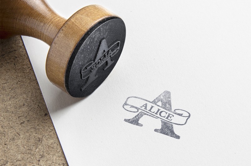 Tampon Monogramme et prénom