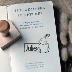 Tampon personnalisé Lapin étiquette