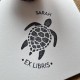 Tampon Ex Libris Tortue personnalisé