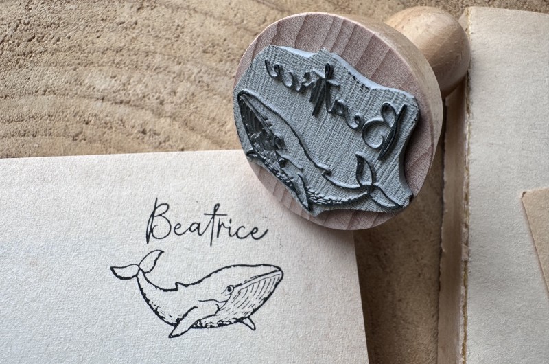 Tampon Baleine personnalisé