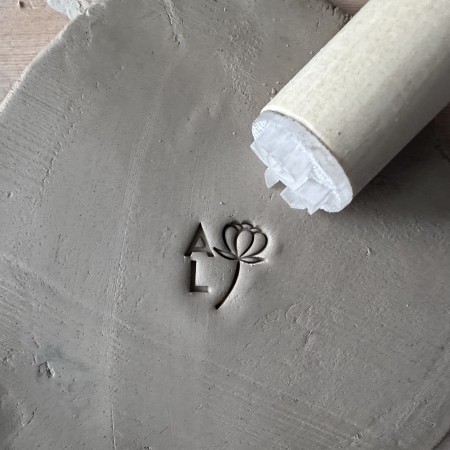 Tampon Signature pour céramique - fleur V2